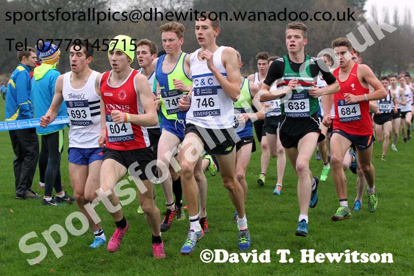 Junior men's European Cross Country Trials, Sefton Park, Liverpool. Photo: David T. Hewitson/Sports for All Pics